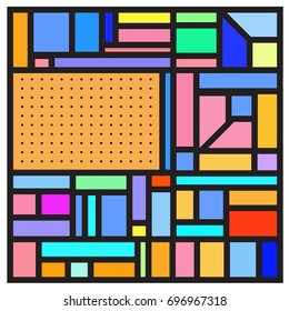 Abstract colorful geometric  background design template. Trendy and colorful pattern design for fabric background and wallpaper. 