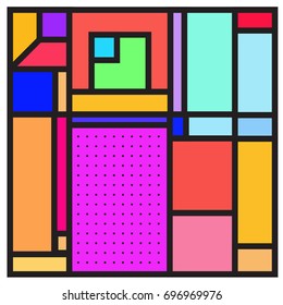Abstract colorful geometric  background design template. Trendy and colorful pattern design for fabric background and wallpaper. 