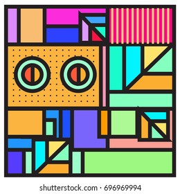 Abstract colorful geometric  background design template. Trendy and colorful pattern design for fabric background and wallpaper. 