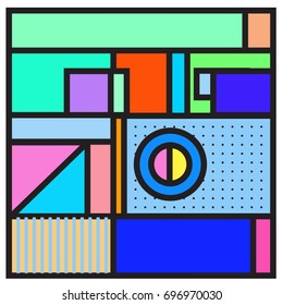 Abstract colorful geometric  background design template. Trendy and colorful pattern design for fabric background and wallpaper. 