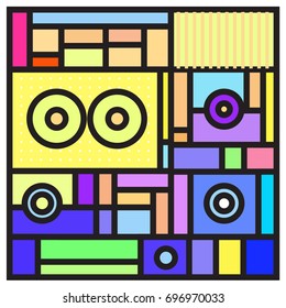 Abstract colorful geometric  background design template. Trendy and colorful pattern design for fabric background and wallpaper. 