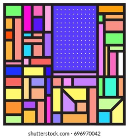Abstract colorful geometric  background design template. Trendy and colorful pattern design for fabric background and wallpaper. 