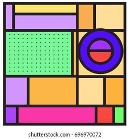 Abstract colorful geometric  background design template. Trendy and colorful pattern design for fabric background and wallpaper. 