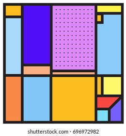Abstract colorful geometric  background design template. Trendy and colorful pattern design for fabric background and wallpaper. 