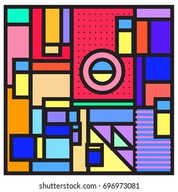 Abstract colorful geometric  background design template. Trendy and colorful pattern design for fabric background and wallpaper. 
