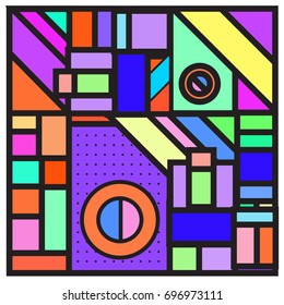 Abstract colorful geometric  background design template. Trendy and colorful pattern design for fabric background and wallpaper. 
