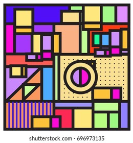 Abstract colorful geometric  background design template. Trendy and colorful pattern design for fabric background and wallpaper. 