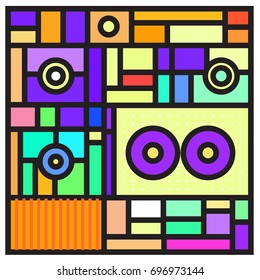 Abstract colorful geometric  background design template. Trendy and colorful pattern design for fabric background and wallpaper. 