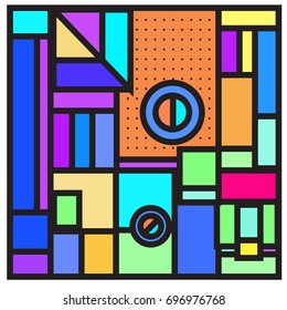 Abstract colorful geometric  background design template. Trendy and colorful pattern design for fabric background and wallpaper. 