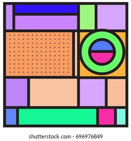 Abstract colorful geometric  background design template. Trendy and colorful pattern design for fabric background and wallpaper. 