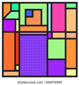 Abstract colorful geometric  background design template. Trendy and colorful pattern design for fabric background and wallpaper. 