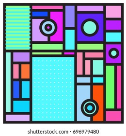 Abstract colorful geometric  background design template. Trendy and colorful pattern design for fabric background and wallpaper. 