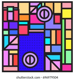 Abstract colorful geometric  background design template. Trendy and colorful pattern design for fabric background and wallpaper. 
