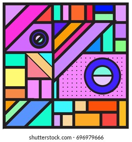 Abstract colorful geometric  background design template. Trendy and colorful pattern design for fabric background and wallpaper. 