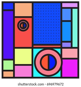 Abstract colorful geometric  background design template. Trendy and colorful pattern design for fabric background and wallpaper. 