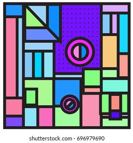 Abstract colorful geometric  background design template. Trendy and colorful pattern design for fabric background and wallpaper. 