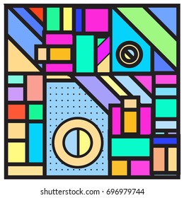 Abstract colorful geometric  background design template. Trendy and colorful pattern design for fabric background and wallpaper. 
