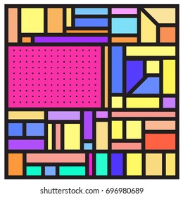 Abstract colorful geometric  background design template. Trendy and colorful pattern design for fabric background and wallpaper. 
