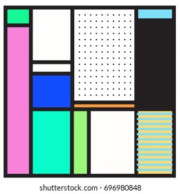 Abstract colorful geometric  background design template. Trendy and colorful pattern design for fabric background and wallpaper. 