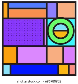 Abstract colorful geometric  background design template. Trendy and colorful pattern design for fabric background and wallpaper. 