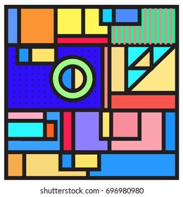 Abstract colorful geometric  background design template. Trendy and colorful pattern design for fabric background and wallpaper. 
