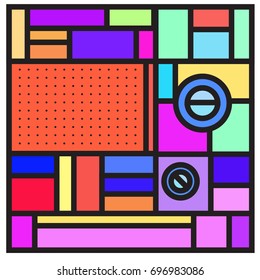 Abstract colorful geometric  background design template. Trendy and colorful pattern design for fabric background and wallpaper. 