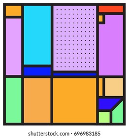 Abstract colorful geometric  background design template. Trendy and colorful pattern design for fabric background and wallpaper. 