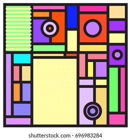 Abstract colorful geometric  background design template. Trendy and colorful pattern design for fabric background and wallpaper. 