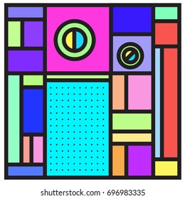 Abstract colorful geometric  background design template. Trendy and colorful pattern design for fabric background and wallpaper. 