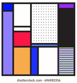 Abstract colorful geometric  background design template. Trendy and colorful pattern design for fabric background and wallpaper. 