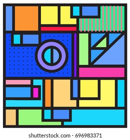 Abstract colorful geometric  background design template. Trendy and colorful pattern design for fabric background and wallpaper. 