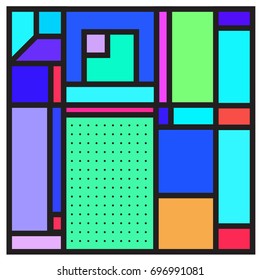 Abstract colorful geometric  background design template. Trendy and colorful pattern design for fabric background and wallpaper. 