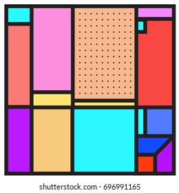 Abstract colorful geometric  background design template. Trendy and colorful pattern design for fabric background and wallpaper. 