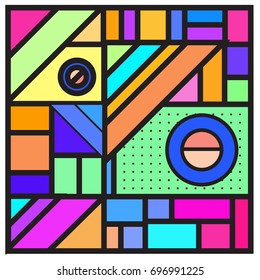 Abstract colorful geometric  background design template. Trendy and colorful pattern design for fabric background and wallpaper. 