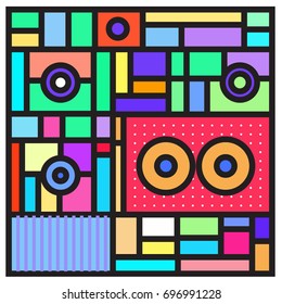 Abstract colorful geometric  background design template. Trendy and colorful pattern design for fabric background and wallpaper. 