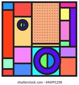 Abstract colorful geometric  background design template. Trendy and colorful pattern design for fabric background and wallpaper. 