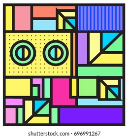 Abstract colorful geometric  background design template. Trendy and colorful pattern design for fabric background and wallpaper. 