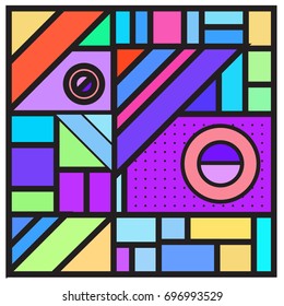 Abstract colorful geometric  background design template. Trendy and colorful pattern design for fabric background and wallpaper. 