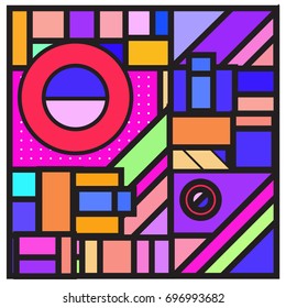 Abstract colorful geometric  background design template. Trendy and colorful pattern design for fabric background and wallpaper. 