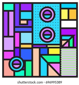 Abstract colorful geometric  background design template. Trendy and colorful pattern design for fabric background and wallpaper. 