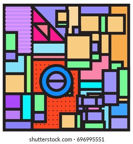Abstract colorful geometric  background design template. Trendy and colorful pattern design for fabric background and wallpaper. 