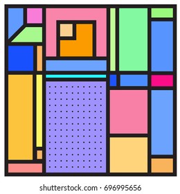 Abstract colorful geometric  background design template. Trendy and colorful pattern design for fabric background and wallpaper. 