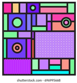 Abstract colorful geometric  background design template. Trendy and colorful pattern design for fabric background and wallpaper. 