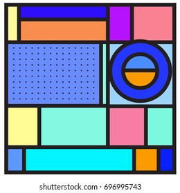 Abstract colorful geometric  background design template. Trendy and colorful pattern design for fabric background and wallpaper. 