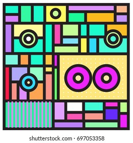 Abstract colorful geometric  background design template. Trendy and colorful pattern design for fabric background and wallpaper. 