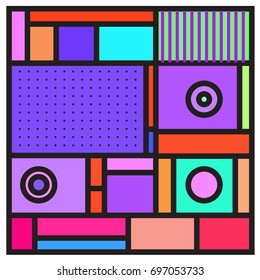 Abstract colorful geometric  background design template. Trendy and colorful pattern design for fabric background and wallpaper. 