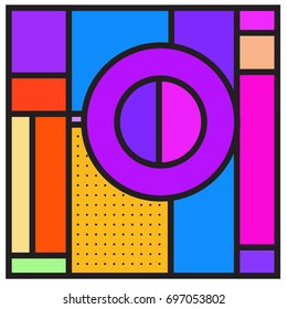 Abstract colorful geometric  background design template. Trendy and colorful pattern design for fabric background and wallpaper. 