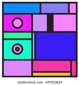 Abstract colorful geometric  background design template. Trendy and colorful pattern design for fabric background and wallpaper. 