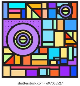 Abstract colorful geometric  background design template. Trendy and colorful pattern design for fabric background and wallpaper. 