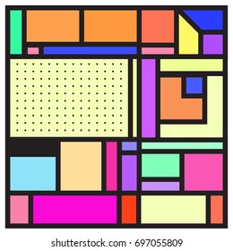 Abstract colorful geometric  background design template. Trendy and colorful pattern design for fabric background and wallpaper. 